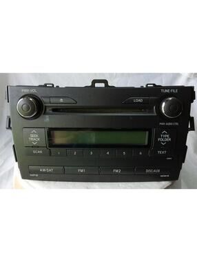 2009-2013 Toyota Corolla OEM AM/FM CD Player 86120-02B10 In-Dash Car Stereo